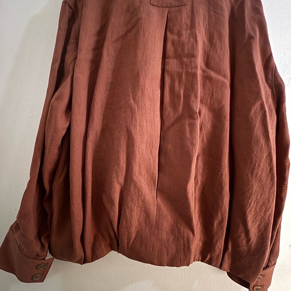 Womens Rust Button-Front Jacket NWT - image 5